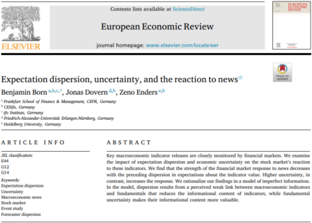 Towards entry "New Publication in the European Economic Review"