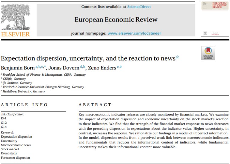 New Publication in the European Economic Review