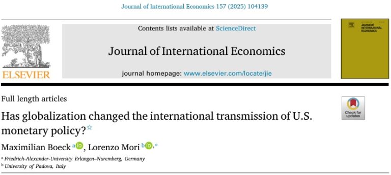 Publication in JIE